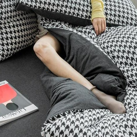 Classic Pied De Poule Bedding Collection -Bedding- Delicors