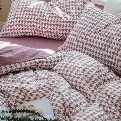 Classic Pied De Poule Bedding Collection -Bedding- Delicors