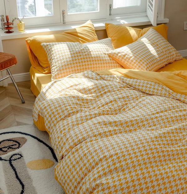 Classic Pied De Poule Bedding Collection -Bedding- Delicors