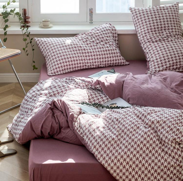Classic Pied De Poule Bedding Collection -Bedding- Delicors