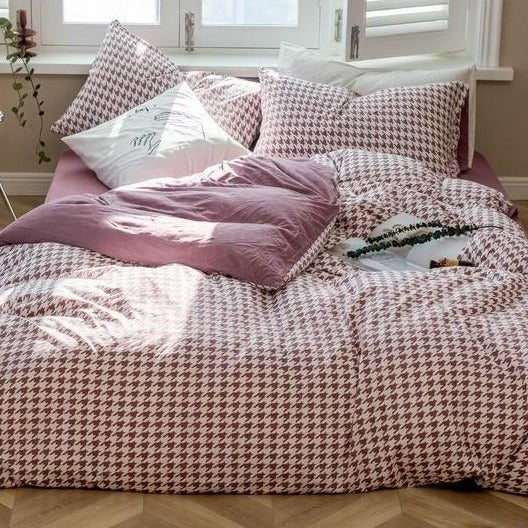Classic Pied De Poule Bedding Collection -Bedding- Delicors