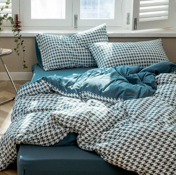 Classic Pied De Poule Bedding Collection -Bedding- Delicors