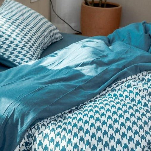 Classic Pied De Poule Bedding Collection -Bedding- Delicors