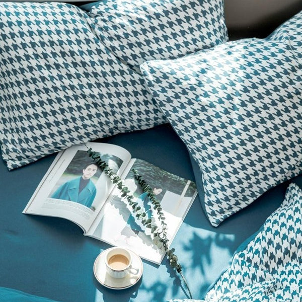 Classic Pied De Poule Bedding Collection -Bedding- Delicors