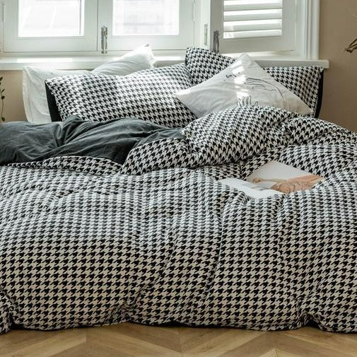 Classic Pied De Poule Bedding Collection -Bedding- Delicors