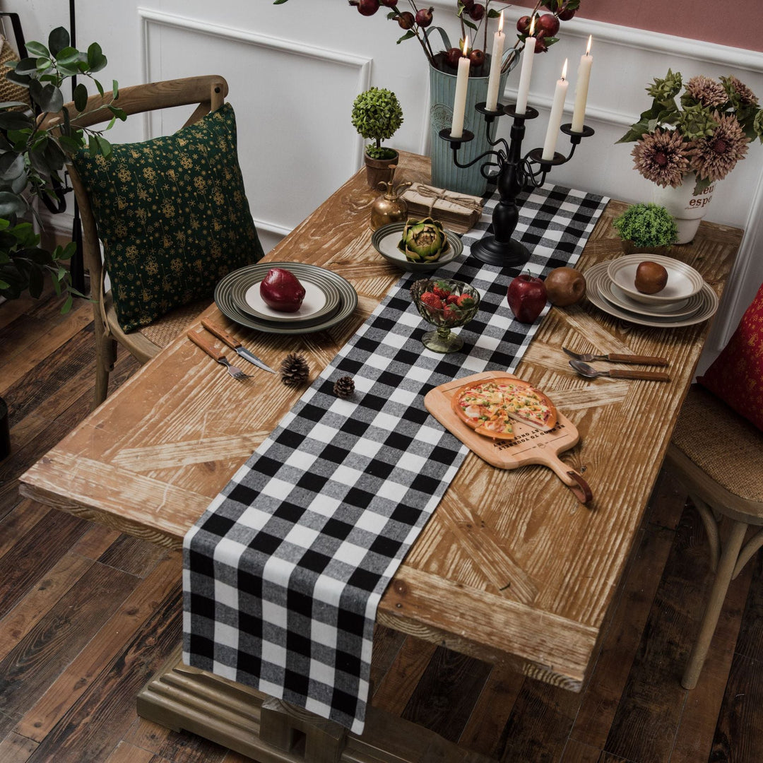 Classic Plaid Table Runner Collection -- Delicors