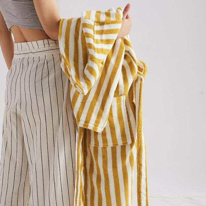 Classic Stripe Bathrobe Collection -Bathrobe- Delicors