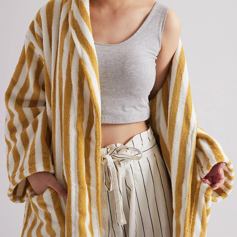Classic Stripe Bathrobe Collection -Bathrobe- Delicors