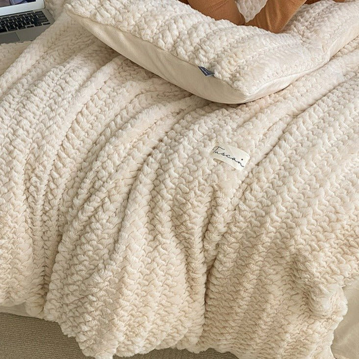 Cloud Cozy Fluffy Textured Bedding Set -Bedding- Delicors
