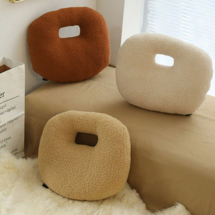 Coffee Time Bag Boucle Cushion Collection -- Delicors