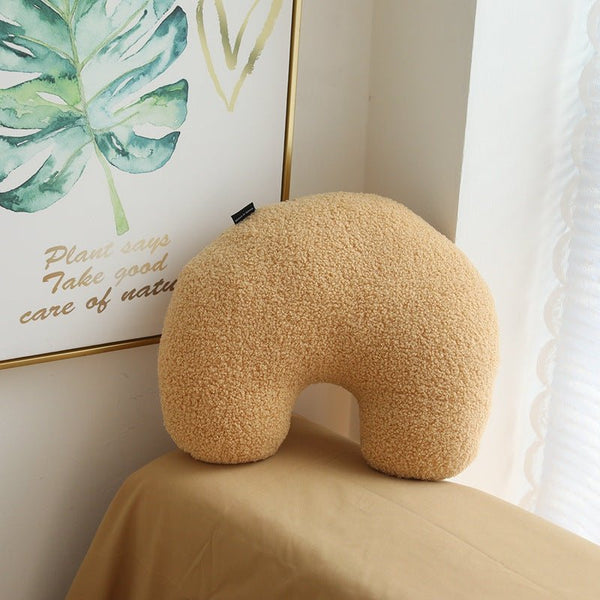 Coffee Time Cashew Boucle Cushion Collection -- Delicors