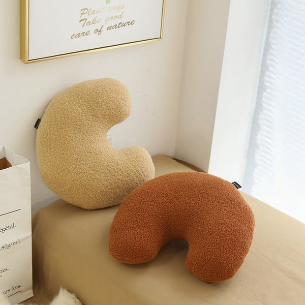 Coffee Time Cashew Boucle Cushion Collection -- Delicors