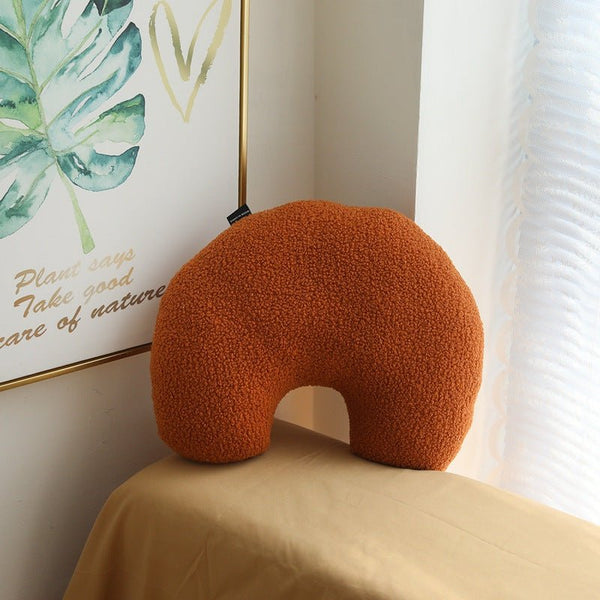 Coffee Time Cashew Boucle Cushion Collection -- Delicors