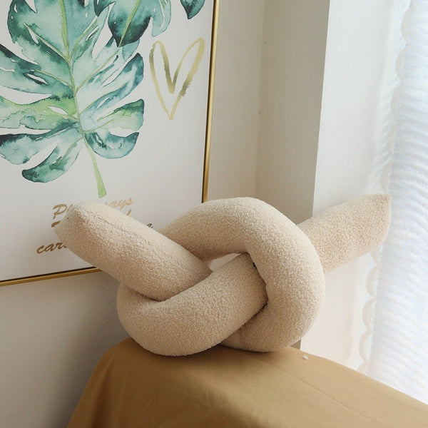 Coffee Time Knot Boucle Cushion Collection -- Delicors