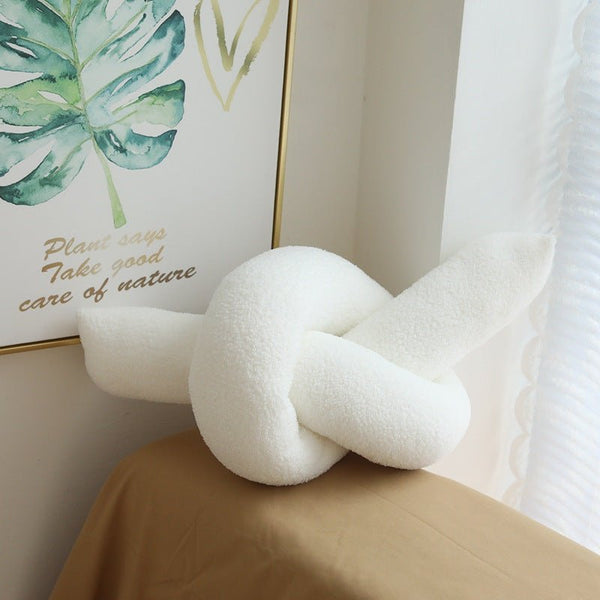 Coffee Time Knot Boucle Cushion Collection -- Delicors