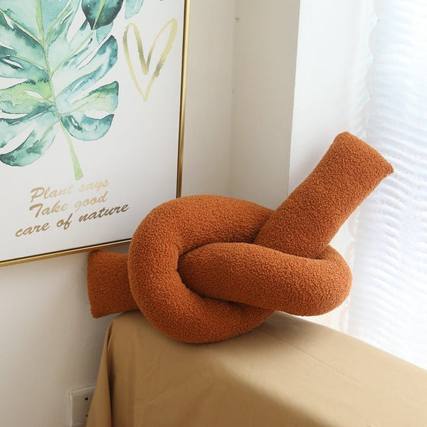 Coffee Time Knot Boucle Cushion Collection -- Delicors