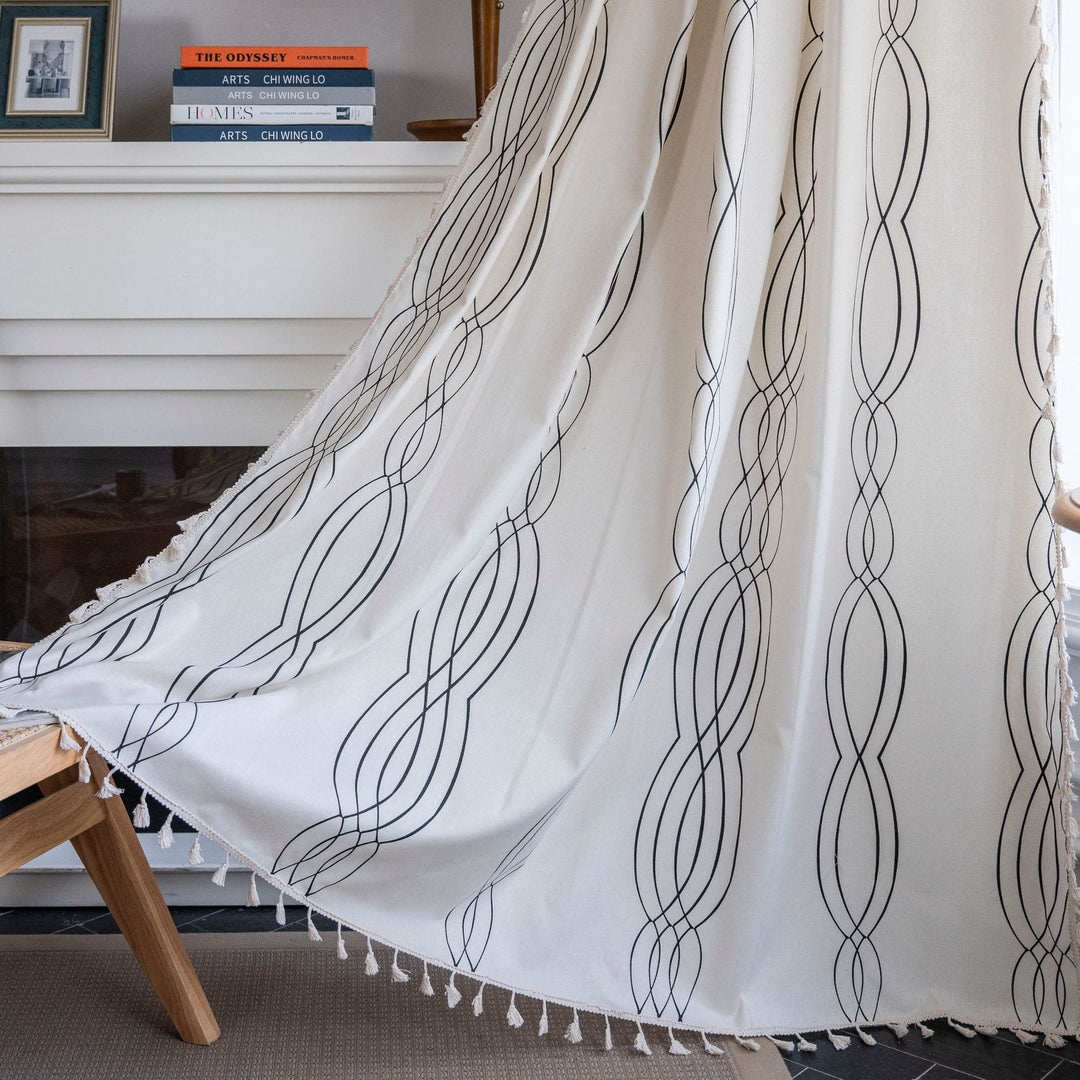 Contemporary Wave Curtain -Curtain- Delicors