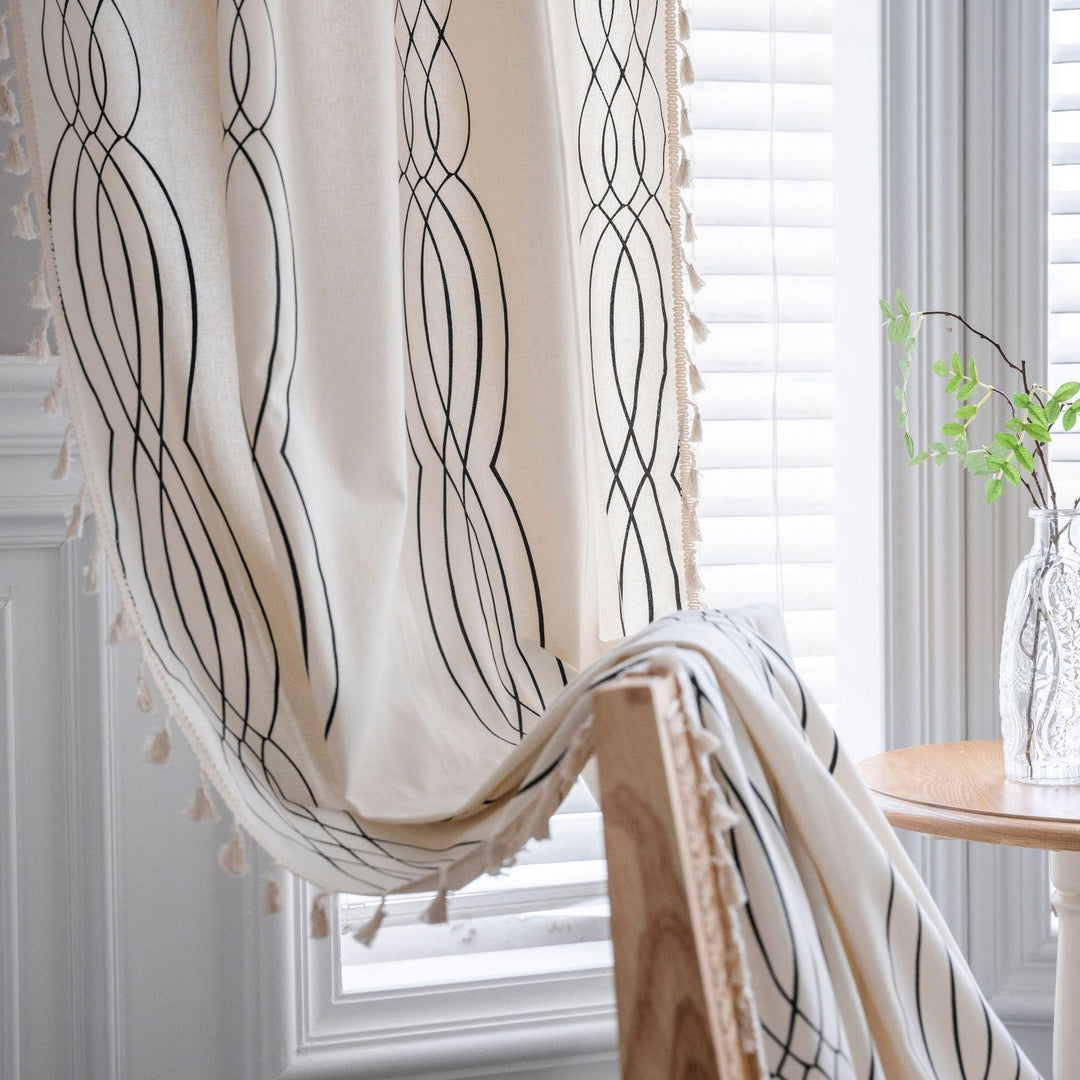 Contemporary Wave Curtain -Curtain- Delicors