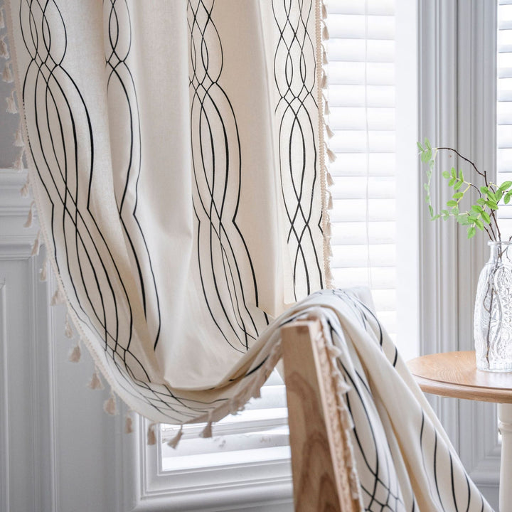 Contemporary Wave Curtain -Curtain- Delicors