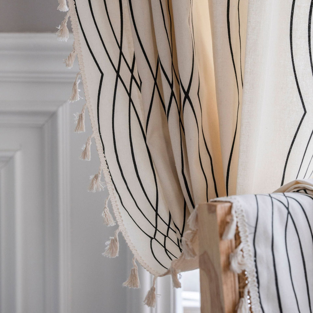 Contemporary Wave Curtain -Curtain- Delicors