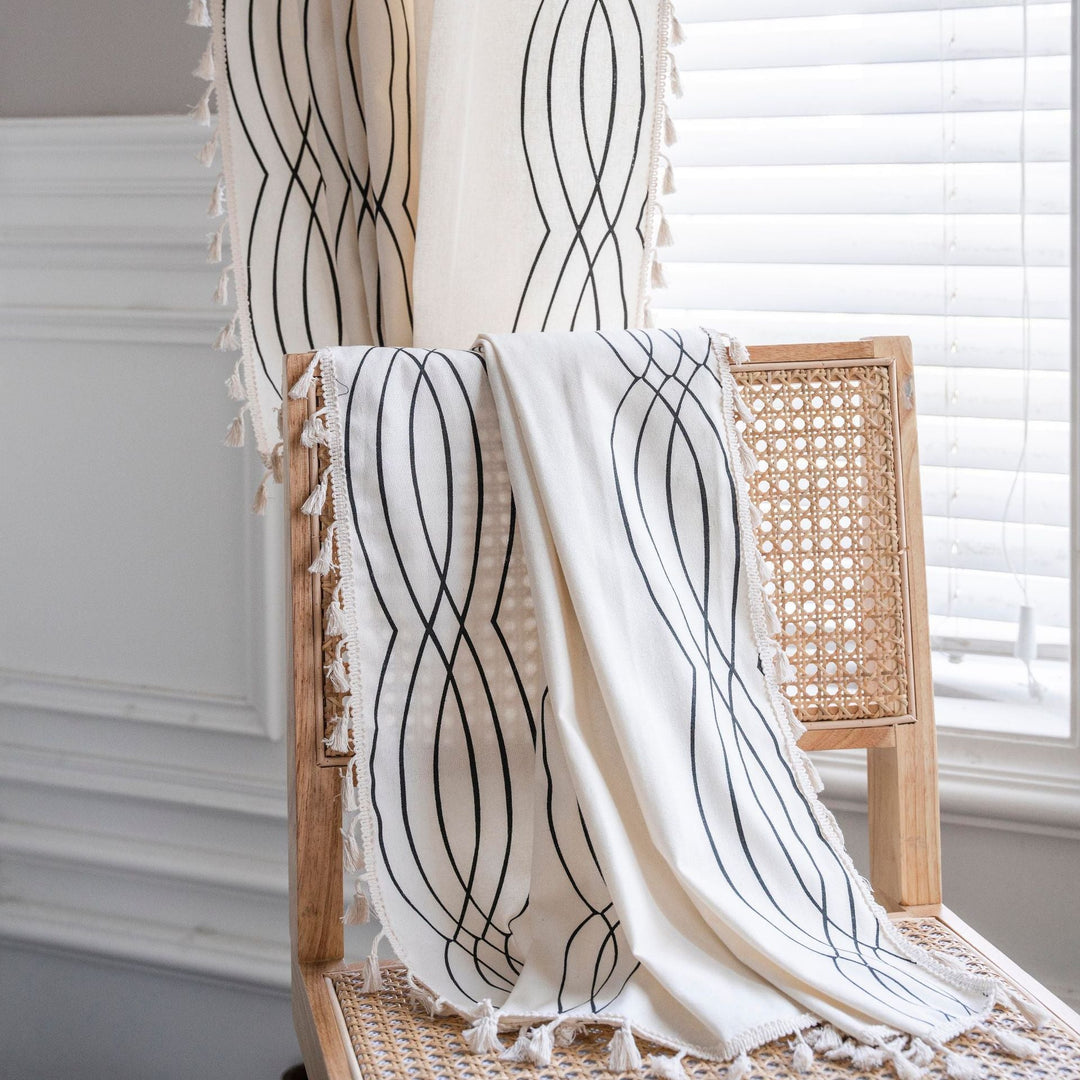 Contemporary Wave Curtain -Curtain- Delicors