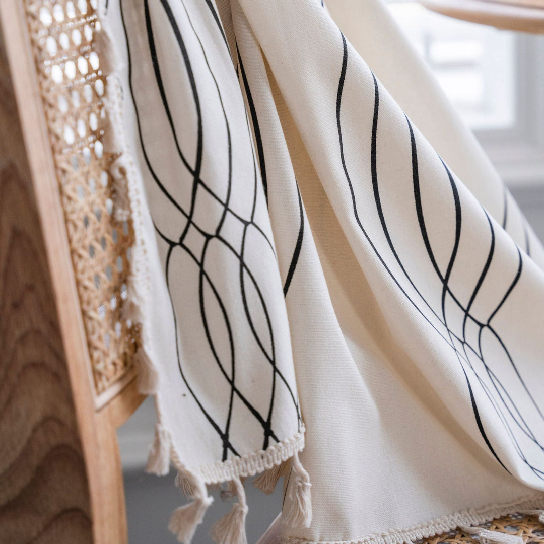 Contemporary Wave Curtain -Curtain- Delicors