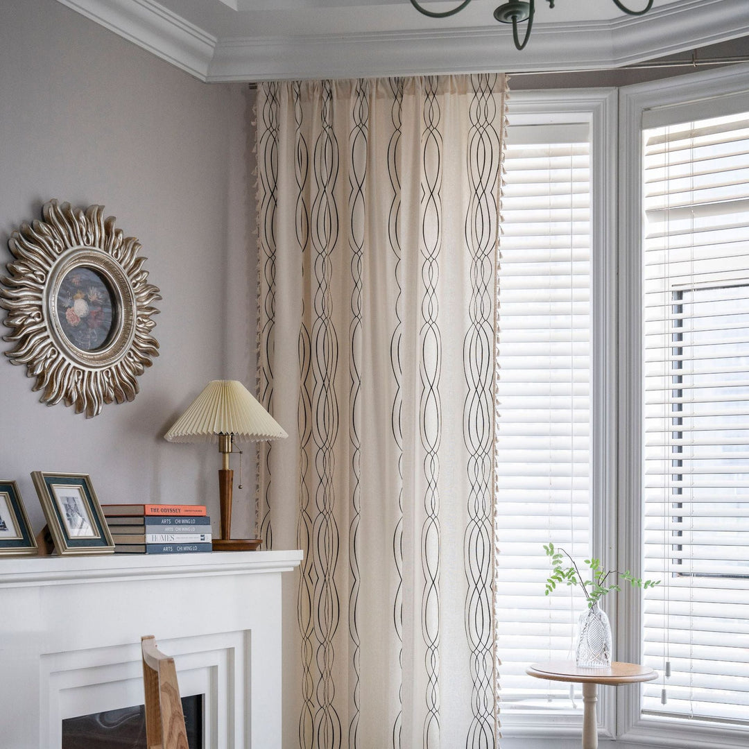 Contemporary Wave Curtain -Curtain- Delicors