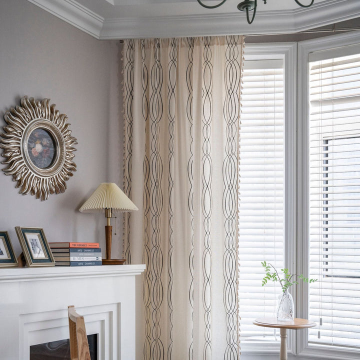 Contemporary Wave Curtain -Curtain- Delicors