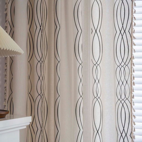 Contemporary Wave Curtain -Curtain- Delicors