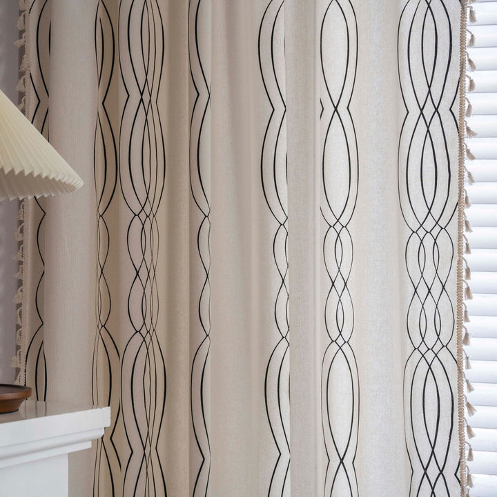 Contemporary Wave Curtain -Curtain- Delicors