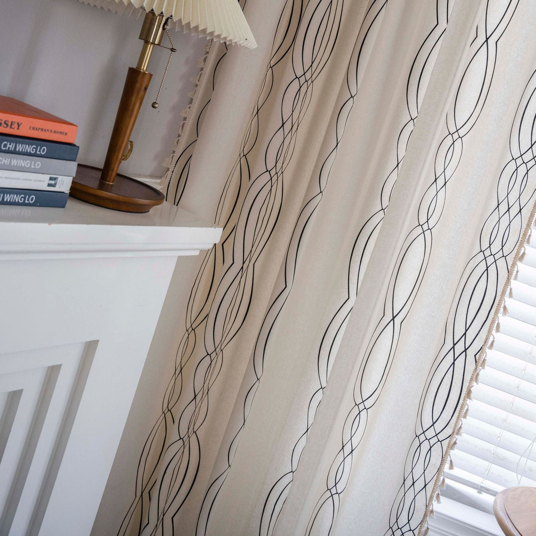 Contemporary Wave Curtain -Curtain- Delicors