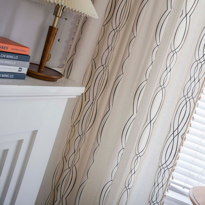 Contemporary Wave Curtain -Curtain- Delicors
