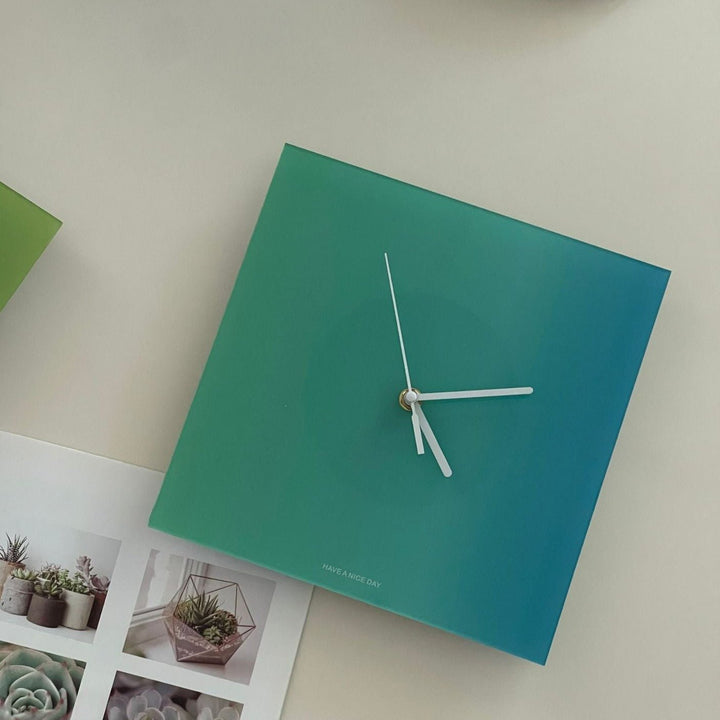 Cool Gradient Acrylic Clock Collection -clock- Delicors