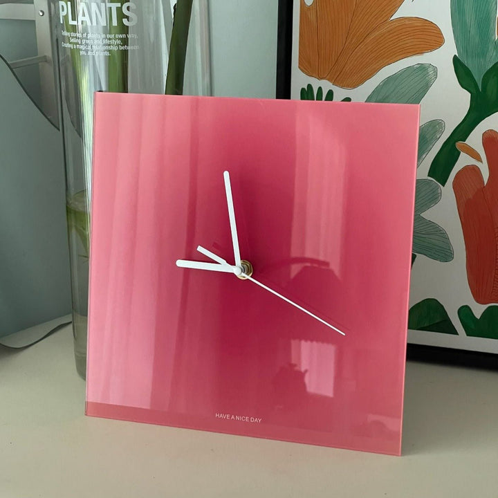 Cool Gradient Acrylic Clock Collection -clock- Delicors