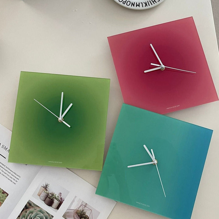 Cool Gradient Acrylic Clock Collection -clock- Delicors