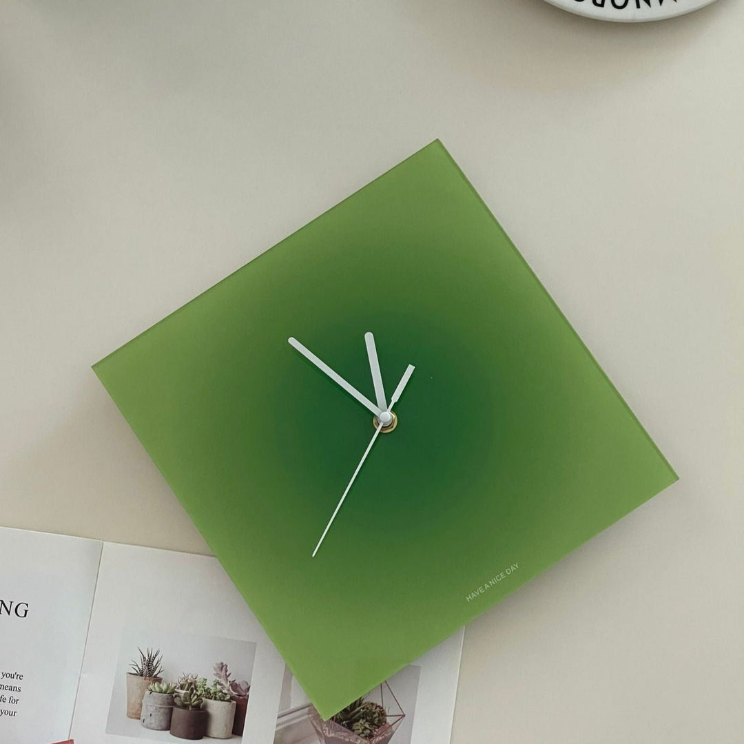 Cool Gradient Acrylic Clock Collection -clock- Delicors