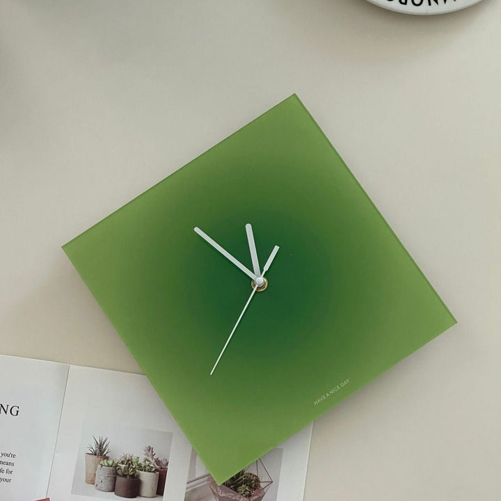Cool Gradient Acrylic Clock Collection -clock- Delicors