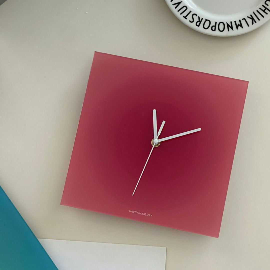 Cool Gradient Acrylic Clock Collection -clock- Delicors