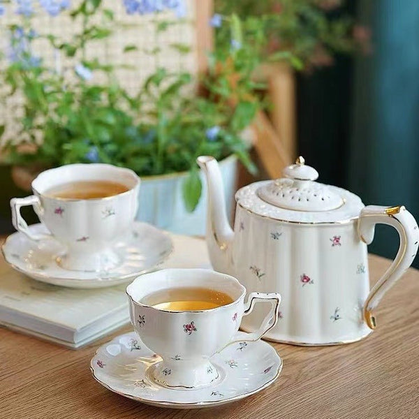 Countryside Tea Cup & Pot Collection -Dinnerware- Delicors