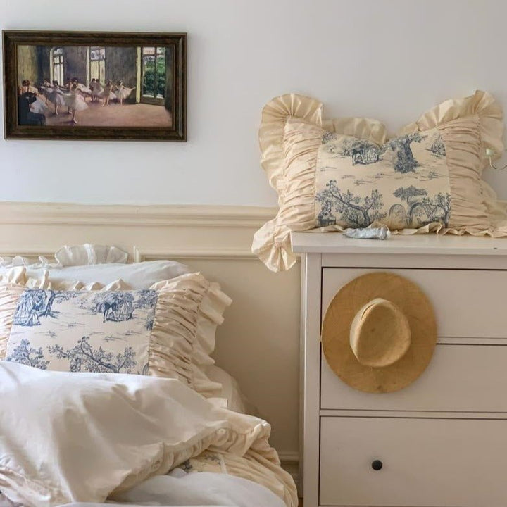 Courtly Blue Quilt Cover Set -Bedding- Delicors