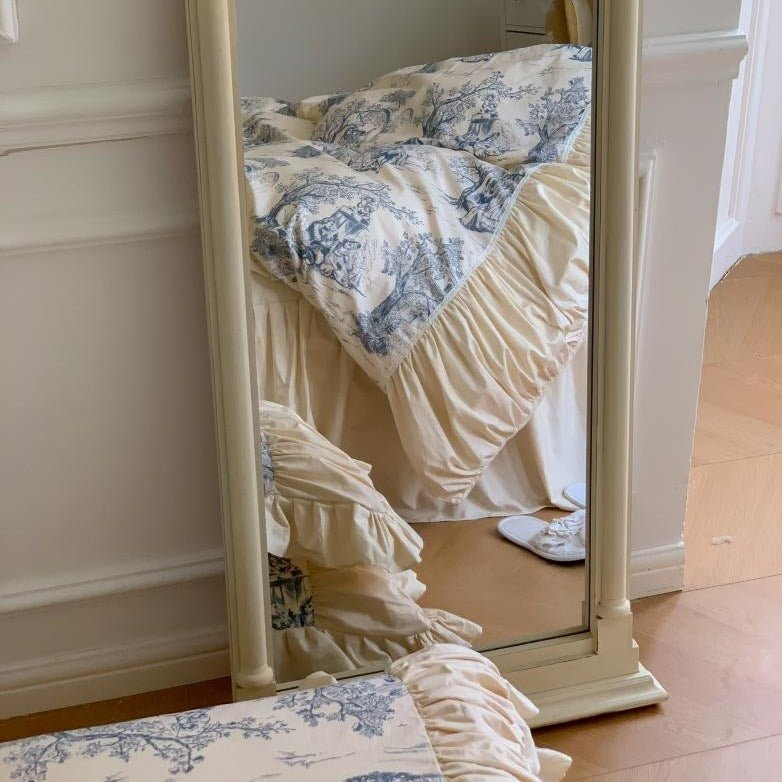 Courtly Blue Quilt Cover Set -Bedding- Delicors