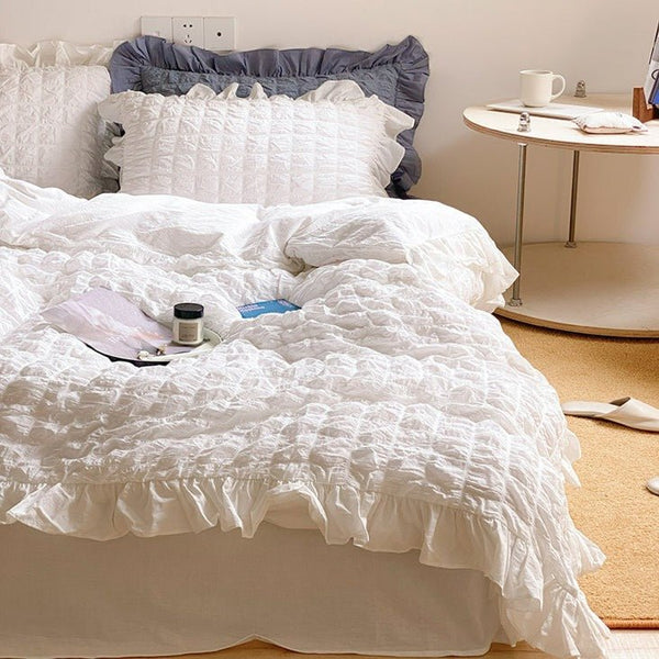 Cream Puff Quilt Cover Set -Bedding- Delicors