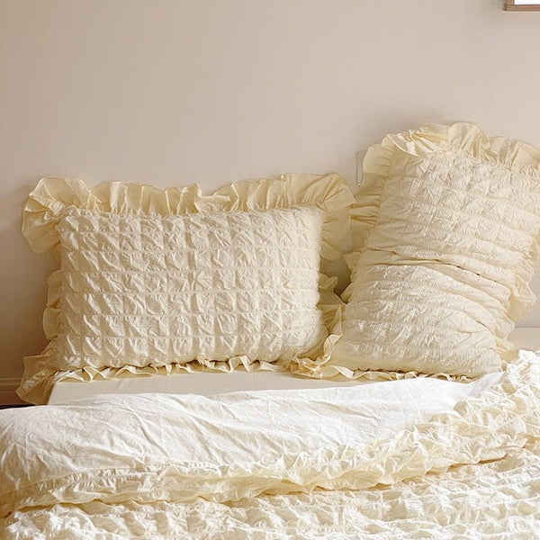 Cream Puff Quilt Cover Set -Bedding- Delicors