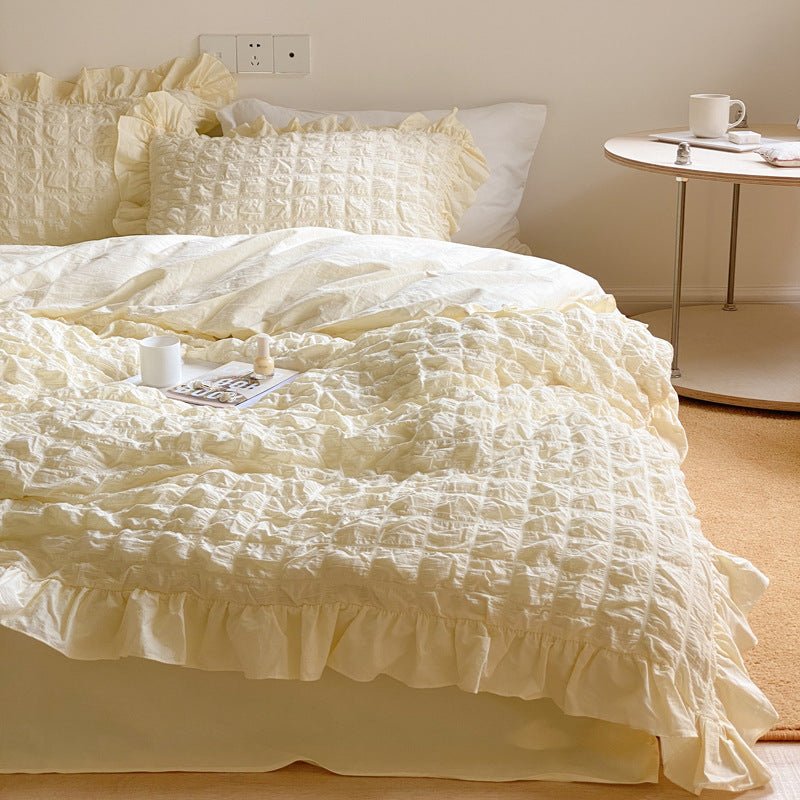 Cream Puff Quilt Cover Set -Bedding- Delicors