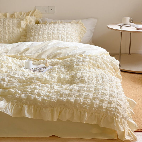 Cream Puff Quilt Cover Set -Bedding- Delicors