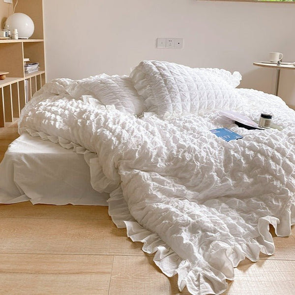 Cream Puff Quilt Cover Set -Bedding- Delicors