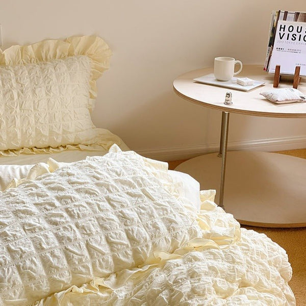 Cream Puff Quilt Cover Set -Bedding- Delicors