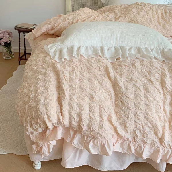 Cream Puff Quilt Cover Set -Bedding- Delicors