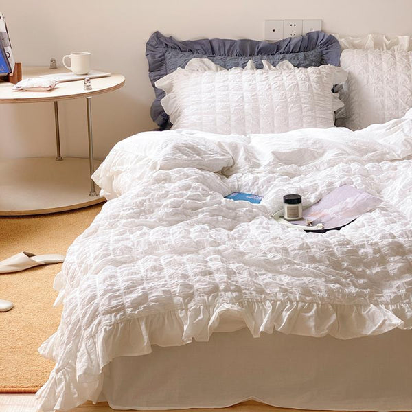 Cream Puff Quilt Cover Set -Bedding- Delicors