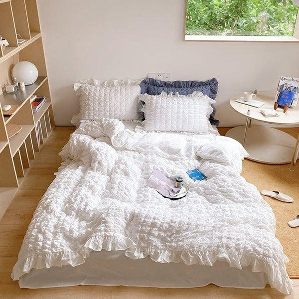 Cream Puff Quilt Cover Set -Bedding- Delicors